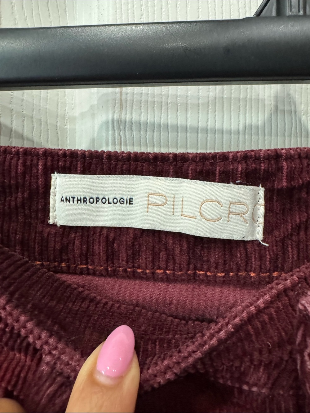 Pilcro by Anthropologie Corduroy High Rise Slim Two Tone Pants Size 26 - Picture 3 of 12